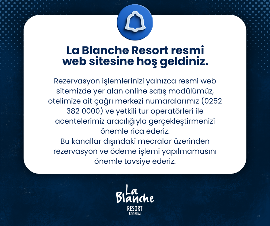 La Blanche resmi kanallar uyarısı